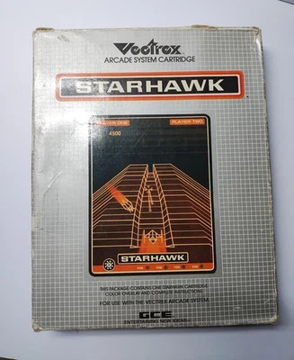 Vectrex STARHAWK Vintage Rare Video Game Cartridge WORKS - Image 1 of 4