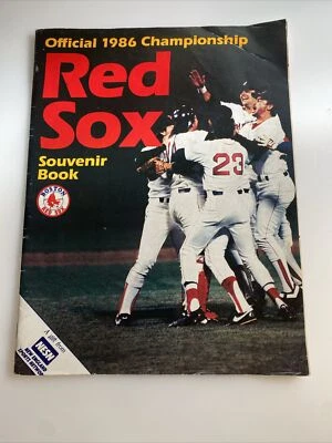 1986 Red Sox Official Championship Souvenir Book Magazine abb - Image 1 of 4