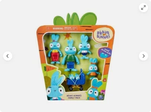 Brave Bunnies Pack of 5 Rabbit Family Action Figures - Picture 1 of 24