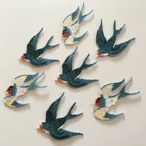 Bird Embroidery Patch Sew Iron on Applique DIY Clothing T-Shirt Bag Crafts Multi - Picture 1 of 8