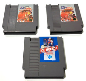 3 Videojuegos Originales Nintendo NES - Hockey sobre Hielo - 2 Konami Doble Regate