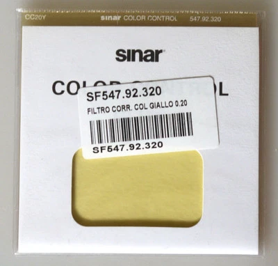 PRL) SINAR COLOR CONTROL CC20Y GIALLO 0.05 FILTRO FILTRE FILTER SF547.92.320 - Image 1 of 2