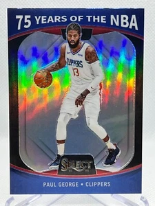 PAUL GEORGE 2021-22 Panini Select #56 75 Years of the NBA PRIZM Insert - Picture 1 of 2