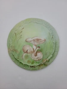 Vintage Mushroom Trivet Hand Painted Signed 1972 - Picture 1 of 2