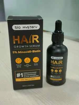 Minoxidil 5% Biotin Hair Growth Serum – Thicker Hair & Reduced Hair Loss (60ml) - image 1 of 4