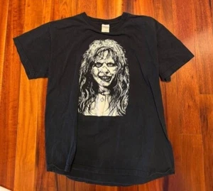 Camiseta Negra De Colección El Exorcista Película de Terror Grande Halloween Años 80’s Horror - Imagen 1 de 3