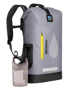 IDRYBAG Waterproof Backpack, Grey (Kayaking, Canoeing, Boating, Camping, Hiking) - Picture 1 of 7