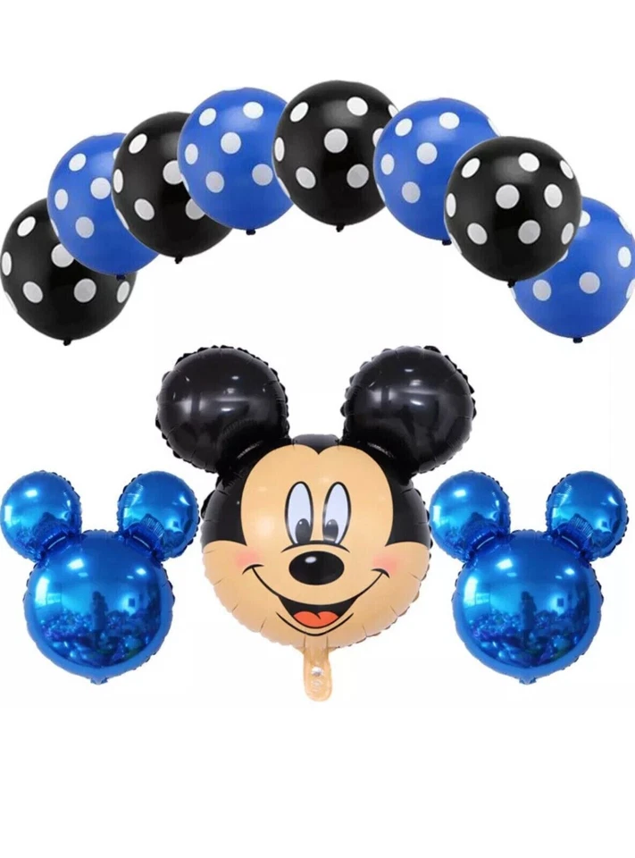 11 un. globos de Mickey Mouse Disney decoraciones de fiesta Mickey género fiesta de revelación Foto 1 de 1