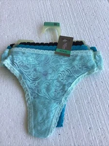 Juego de 3 bragas tanga SECRET TREASURES para mujer talla S (5) nuevas con etiquetas - Imagen 1 de 6