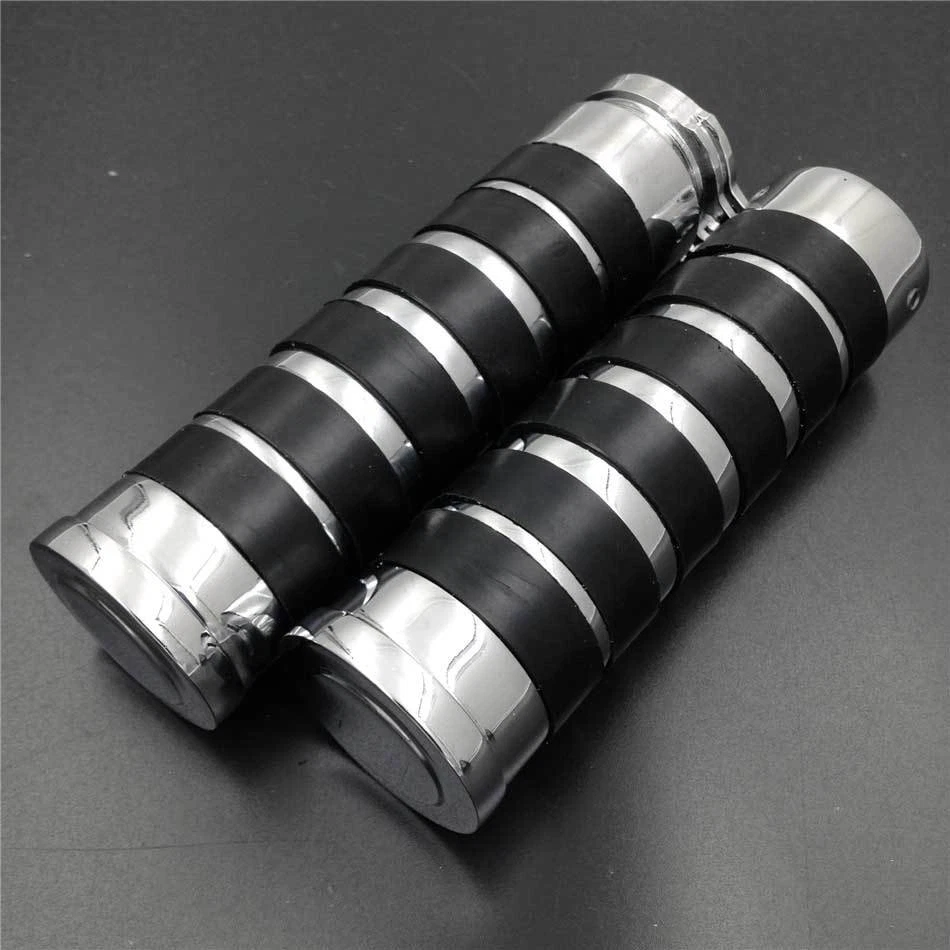 Replacement Chrome 7/8'' Handlebar Grip fit For Kawasaki Ninja ZX10R ZX12R ZX14R - Image 1 of 4