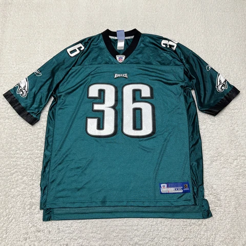 Philadelphia Eagles Jersey Mens 2XL XXL Green 36 Brian Westbrook Football Reebok Cover