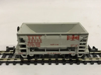 N SCALE MINITRIX BESSEMER & LAKE ERIE RAILROAD 1-GATE HOPPER CAR B & LE  20090 - Image 1 of 4