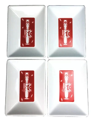 4 platos Chantal Toy Soldier Cascanueces Servir Acento Medio Plato Vacaciones Navidad Foto 1 de 4