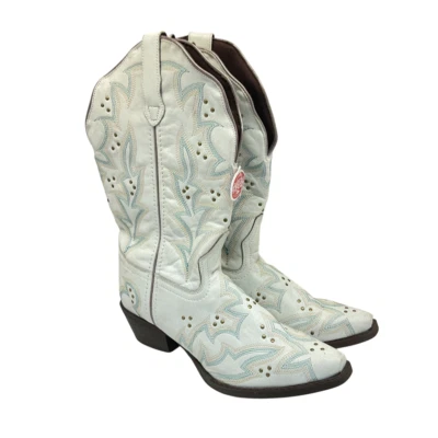 Laredo Women's Adrian Snip Toe Western Boots 52419 White Size 9M - Image 1 of 4