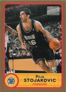 Peja Stojakovic Bazooka 03-04 #107 Gold Sacramento Kings