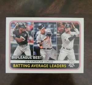 2020 Topps Big League Avg Leaders #251 Tim Anderson/DJ Lemahieu/Yoan Moncada - Picture 1 of 1