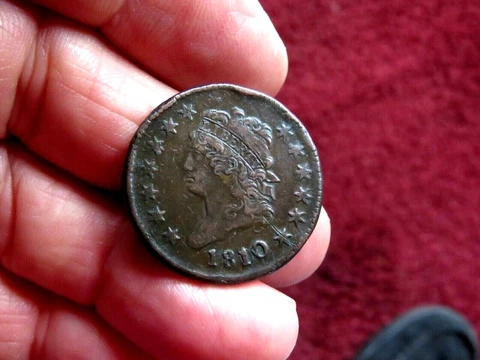SCARCE UNITED STATES 1810/9 CLASSIC HEAD XF+ LARGE CENT Cover