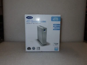 LACIE D2 USB3 4TB External Hard Drive eSATA USB 3.0 Firewire - Picture 1 of 4