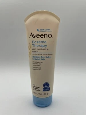 Expired Aveeno Eczema Therapy Moisturizing Cream Colloidal Oatmeal 7.3 Oz - Image 1 of 4