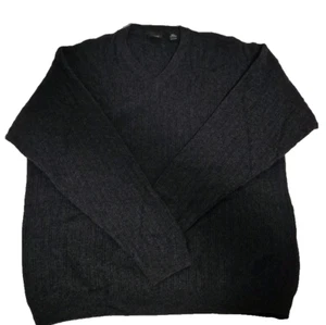 Expert by Evergreen Pullover Herren XLL schwarz 100% Kaschmir Langarm V-Ausschnitt - Bild 1 von 6