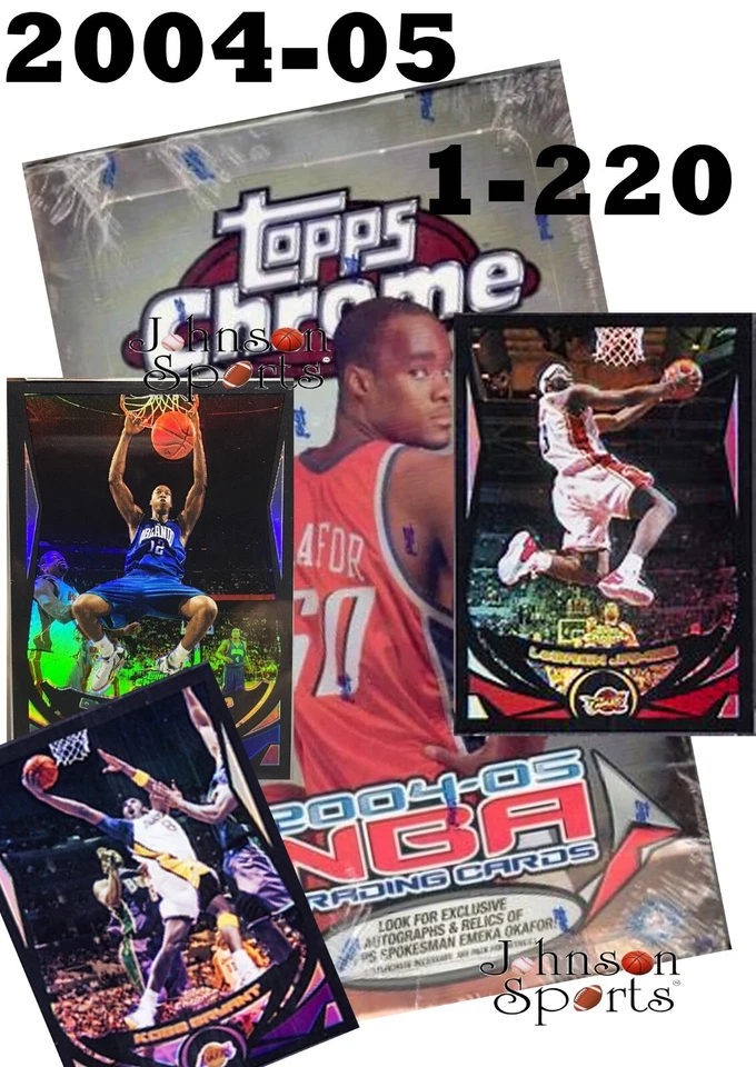 2004-05 TOPPS CHROME BLACK REFRACTOR YOU-PICK COMPLETE YOUR SET BREAK 2+ 10% OFF - Image 1 of 1