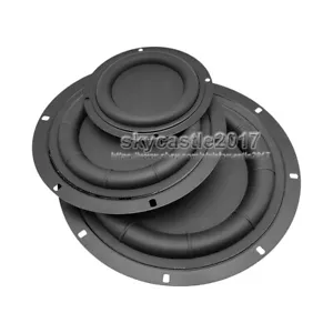2pcs Speaker Passive Radiator Auxiliary Bass Woofer Rubber Vibration Plate - Picture 1 of 9