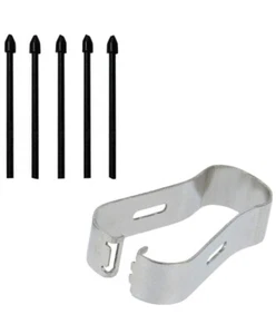 5x Ersatzspitzen + Zange für Samsung S-Pen – Galaxy Note & Tab – Schwarz - Photo 1/6