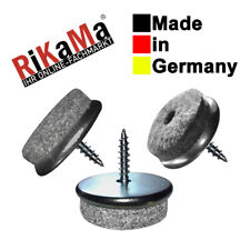 Filzgleiter aus Metall mit Schraube - Hochwertige Bodenschoner für Möbel 18-35mm