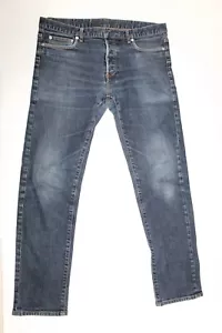 DIOR Homme Slim fit zipper fly men's jeans pants Indigo distressed Auth 31 x 28 - Picture 1 of 11