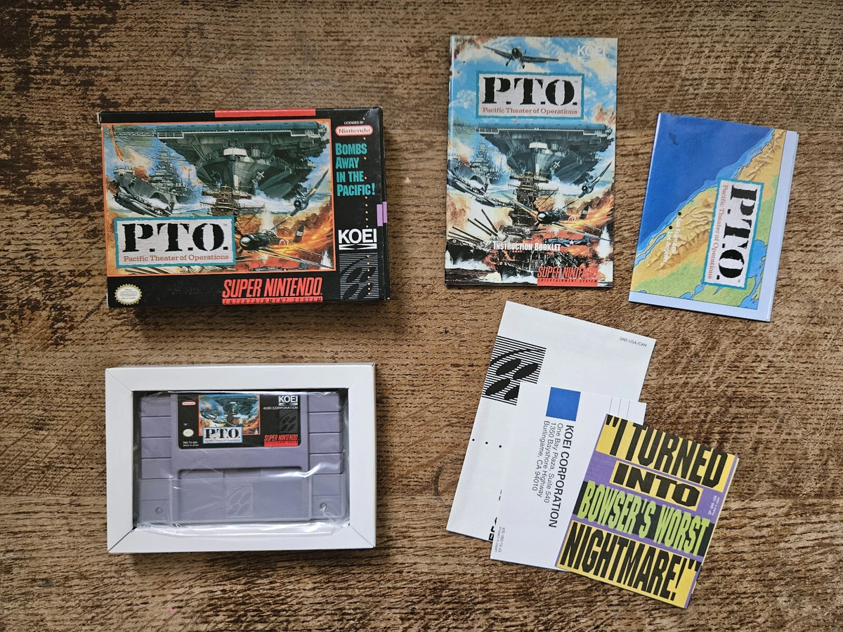 P.T.O.: Pacific Theater of Operations Nintendo Video Games for