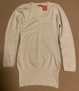 TRALIA SODI WOMENS WHITE V-NECK SWEATER - Picture 1 of 8