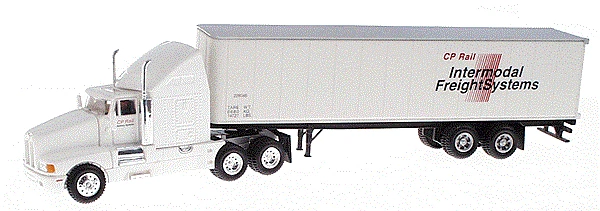 Model Power # 18007 Tractor/Trailer Kenworth Slpr w/Box Trailer CP Rail HO MIB - Image 1 of 1