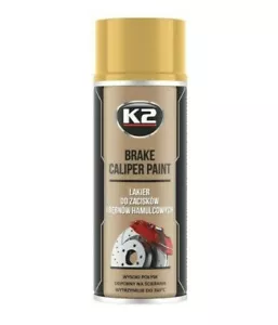 K2 pintura de pinza de freno 400ml pulverización oro brillante pintura térmica hasta 260 °C resistente al calor - Imagen 1 de 5
