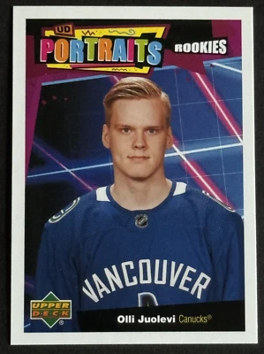 2020-21 Upper Deck Series 2 Hockey #P-59 Olli Juolevi Portraits Rookies - Image 1 of 2