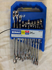 Kobalt 24-Piece 12-Point Metric & Standard Combo Wrench Set #0747428