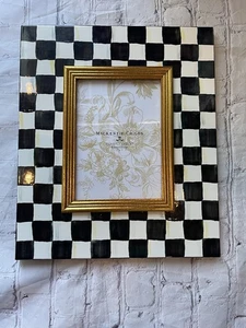 MacKenzie-Childs Courtly Check 5" x 7" Bilderrahmen Neu ohne Karton - Bild 1 von 3