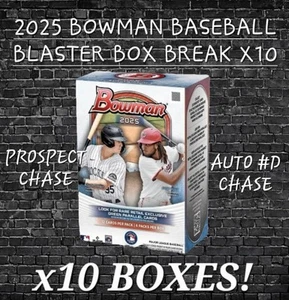 COLORADO ROCKIES 2025 TOPPS BOWMAN BASEBALL BLASTER BOX BREAK X10 BOX - Foto 1 di 1