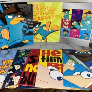 Disney Phineas und Ferb Perry Schnabeltier Portfolio Schulordner Menge 8 LESEN - Bild 1 von 19