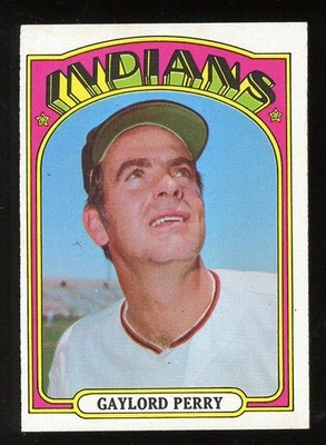 1972 Topps #285 Gaylord Perry - Indios Foto 1 de 2