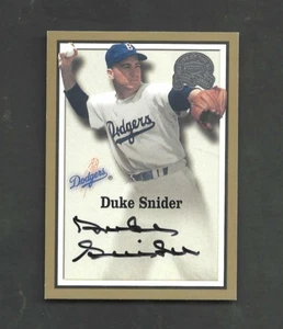 Duke Snider Signed Auto COA 2000 Fleer Greats of the Game Baseball Card - Picture 1 of 1