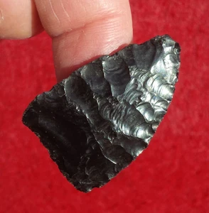 THIN 1-9/16" COTTONWOOD TRIANGLE CALIFORNIA ARROWHEAD AUTHENTIC PROJECTILE POINT - Picture 1 of 24