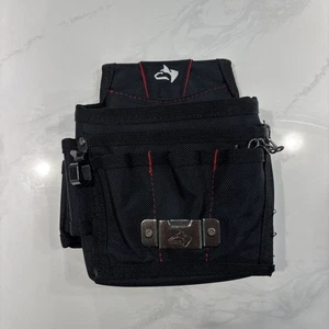 Husky Maintenance Tool Belt Pouch 9-Pocket Polyester Black Back Flap Design - Picture 1 of 3