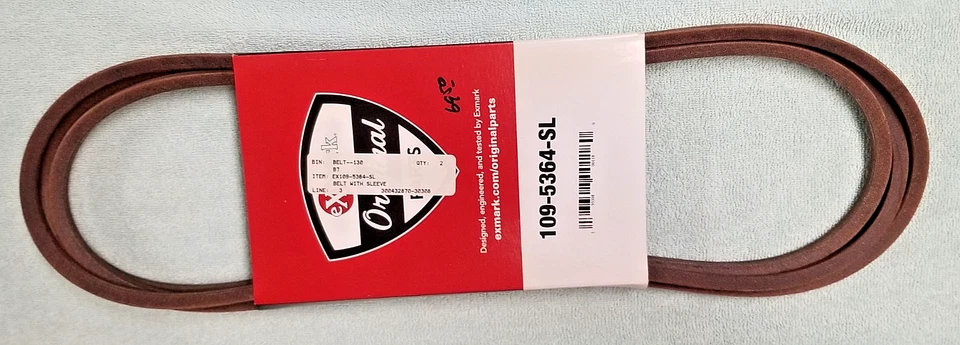 BELT, EXMARK 109-5364-SL  NEW OEM GENUINE - Image 1 of 1