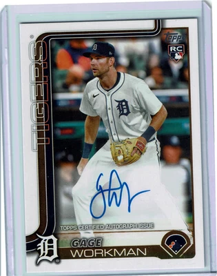 2025 Topps Update - Real Ones Autographs Gage Workman #US118 (AU) - Image 1 of 2