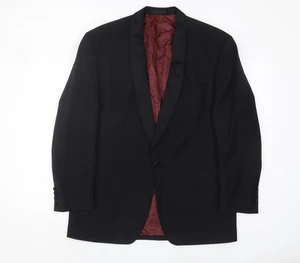 Pierre Cardin Men's Black Tuxedo Blazer 40R Shawl Lapel - Picture 1 of 12