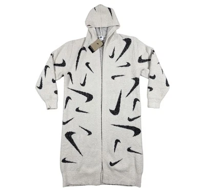 耐克 Phoenix Cozy Bouclé 长针织开衫全新 FD4282-104 女式小号 — 第 1/4 张图片