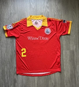 RARE Admiral Jacksonville Armada Tea Men NASL Soccer Jersey Large Gafa - Bild 1 von 9