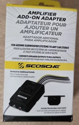 Amplificador ajustable de audio de 2 canales estéreo para automóvil SCOSCHE LOC2SL adaptador adicional Foto 1 de 3