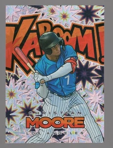 CHRISTIAN MOORE 2024 PANINI PROSPECT EDITION KABOOM! #19 ANGELS RC CASE HIT SSP - Picture 1 of 2