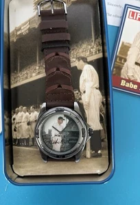 LIFE Legends of Baseball Collector's Series Babe Ruth Watch in Tin - Picture 1 of 9
